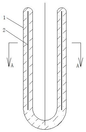 Crystal pulling tube with metal wires and crystal pulling furnace