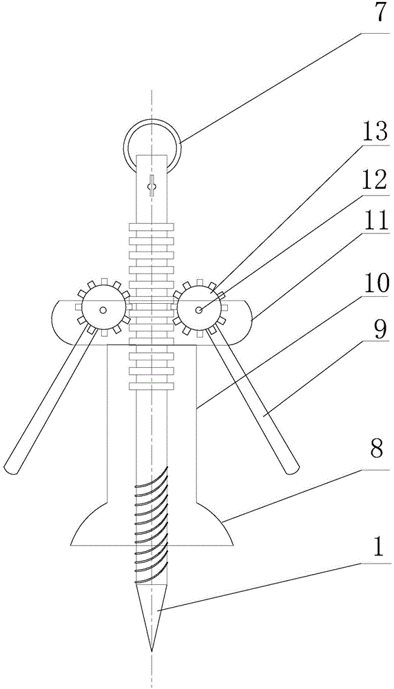 Rapid grounding rod with plugging device, suitable for temporary opeartion