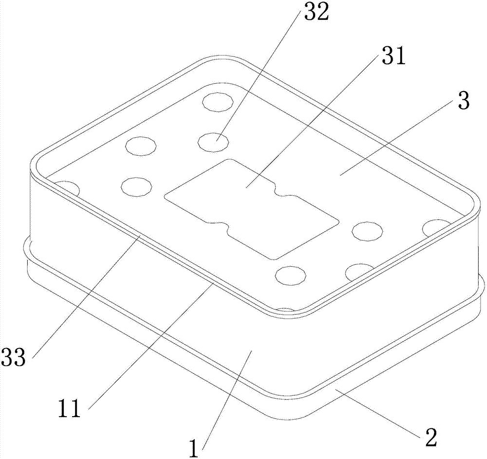 Metal box for packing box and ashtray