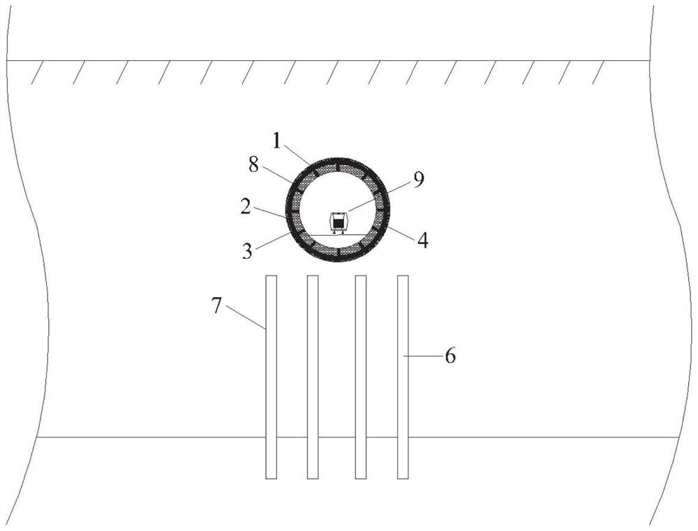 A kind of subway tunnel system and construction method for vibration reduction and noise reduction