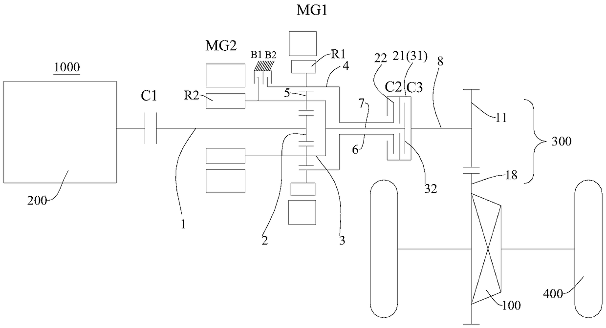 Powertrain and vehicle having same