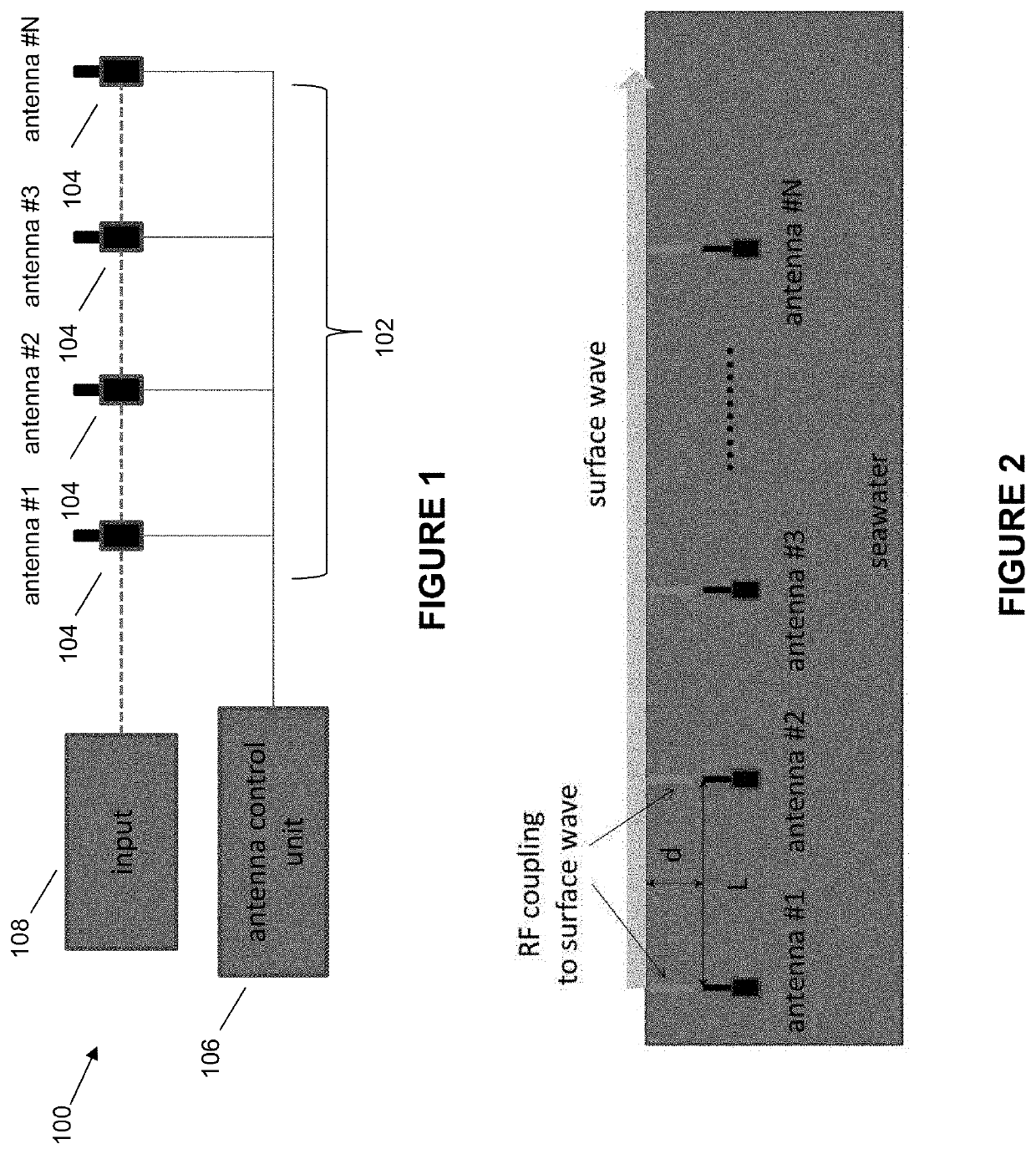 Communication and sensor techniques for underwater radio communication