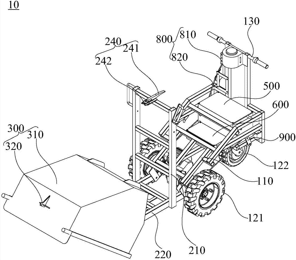 Construction site power-assisted carrying vehicle