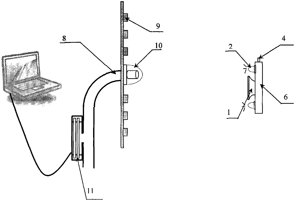 Calibrating device of sound phase instrument