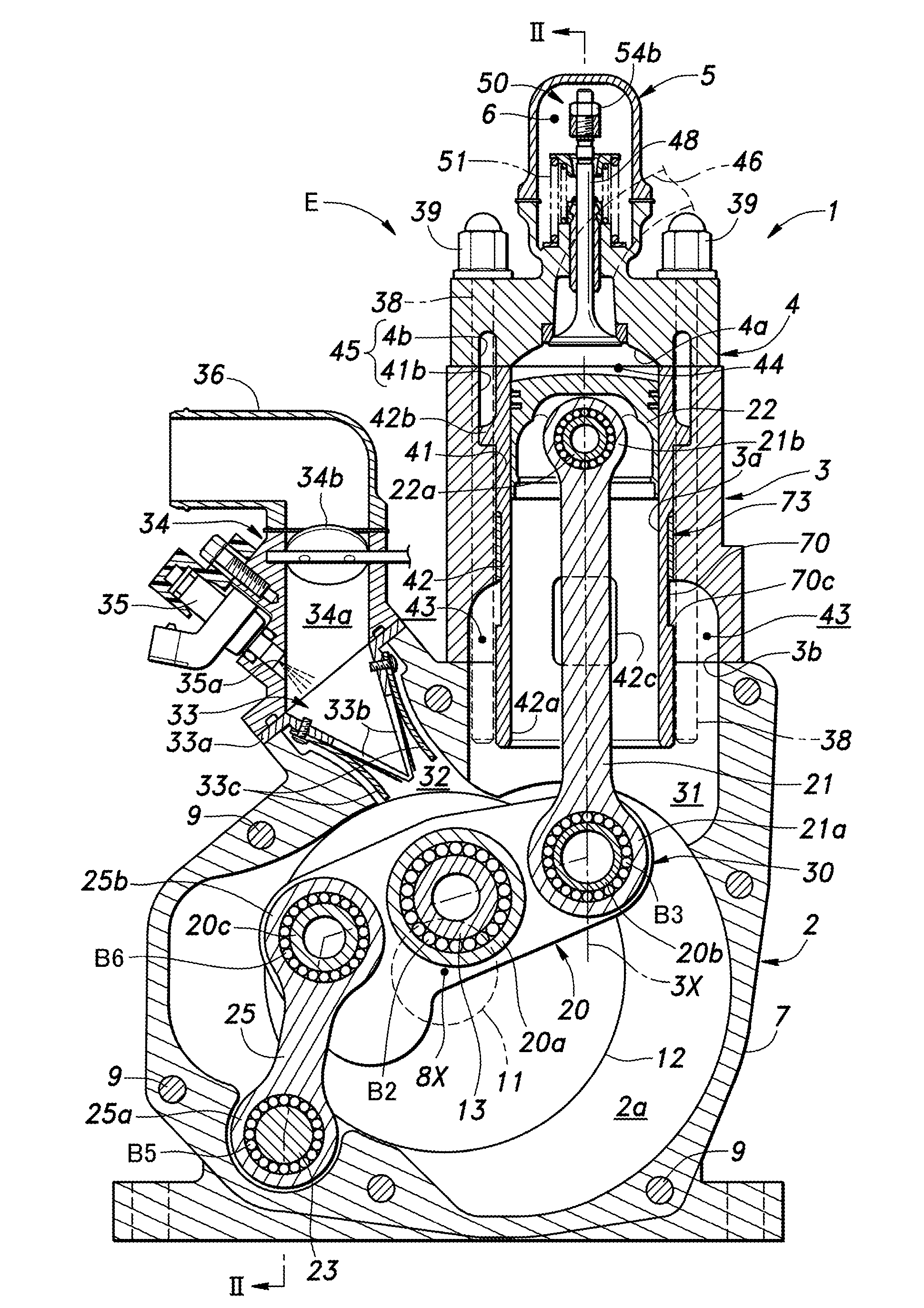 Two-stroke engine with variable scavenging port