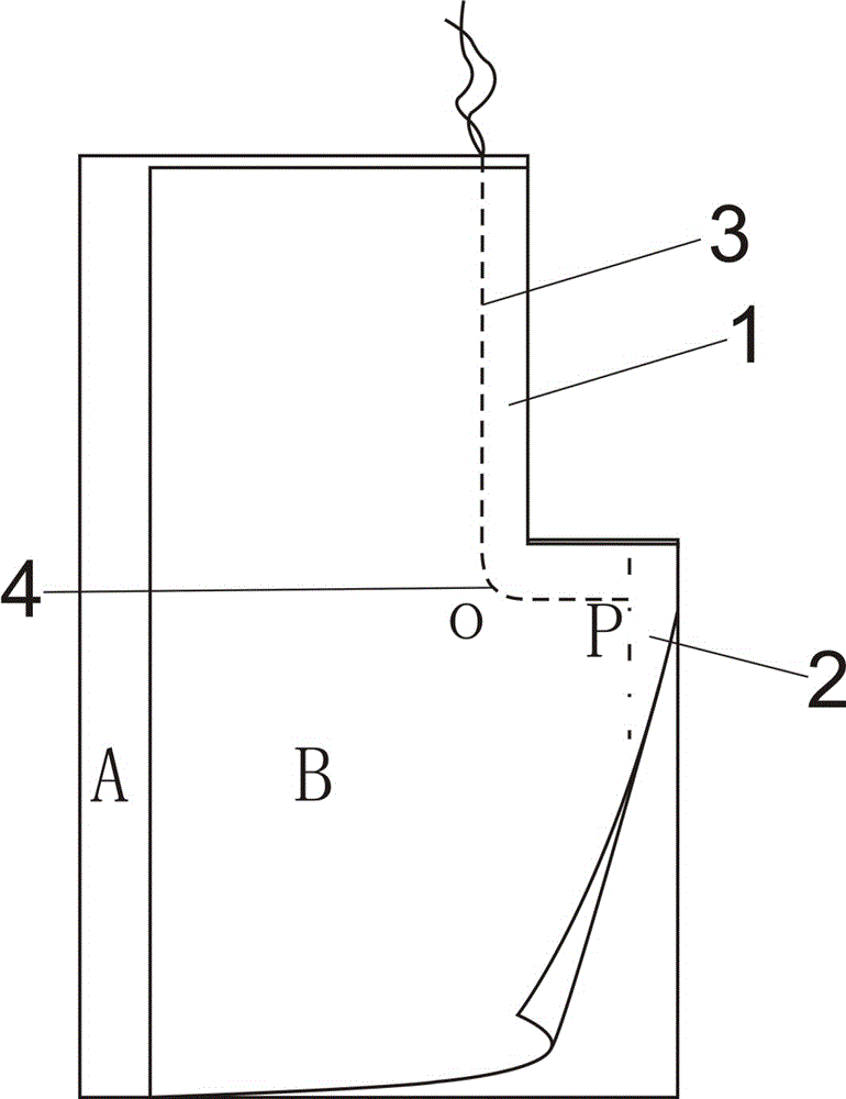 Lined clothes overlap vent structure