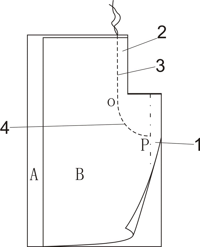 Lined clothes overlap vent structure