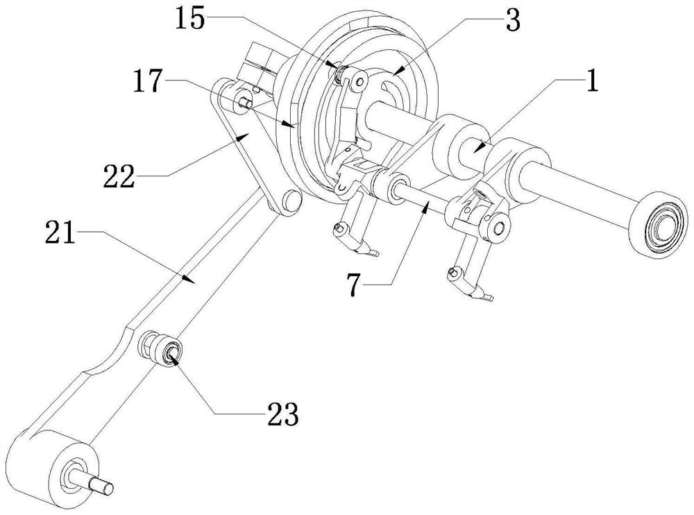 Paper bag flat rope externally-attached handle conveying device