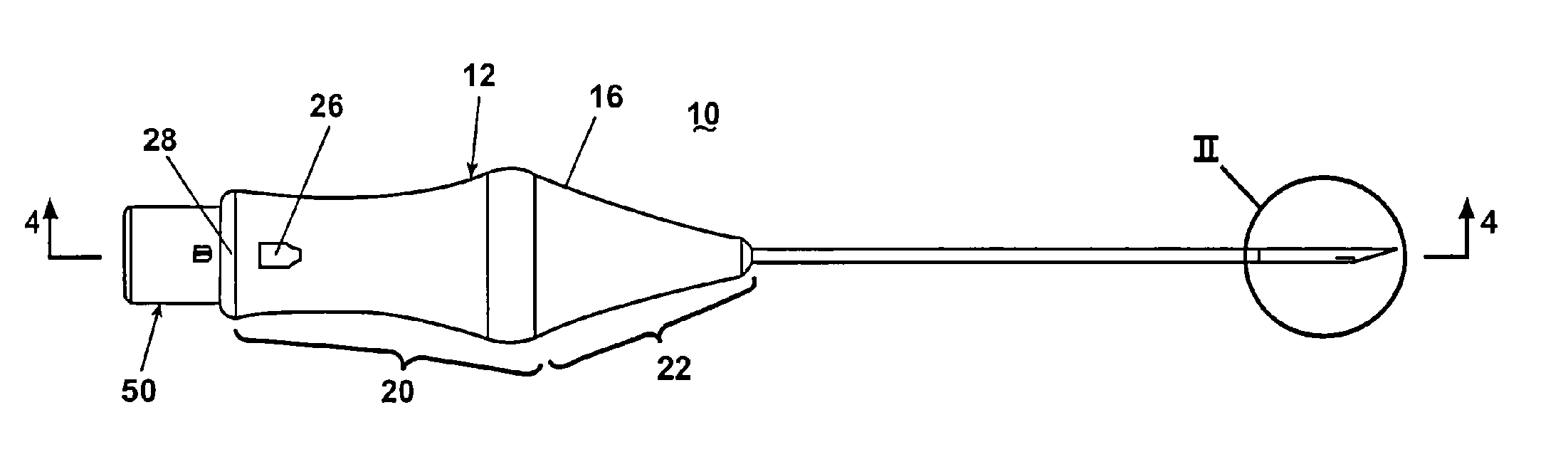 Apparatus for the percutaneous marking of a lesion