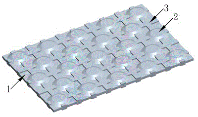 Method using reinforcing rib to enhance rebound force of elastic cushion board, and elastic cushion board
