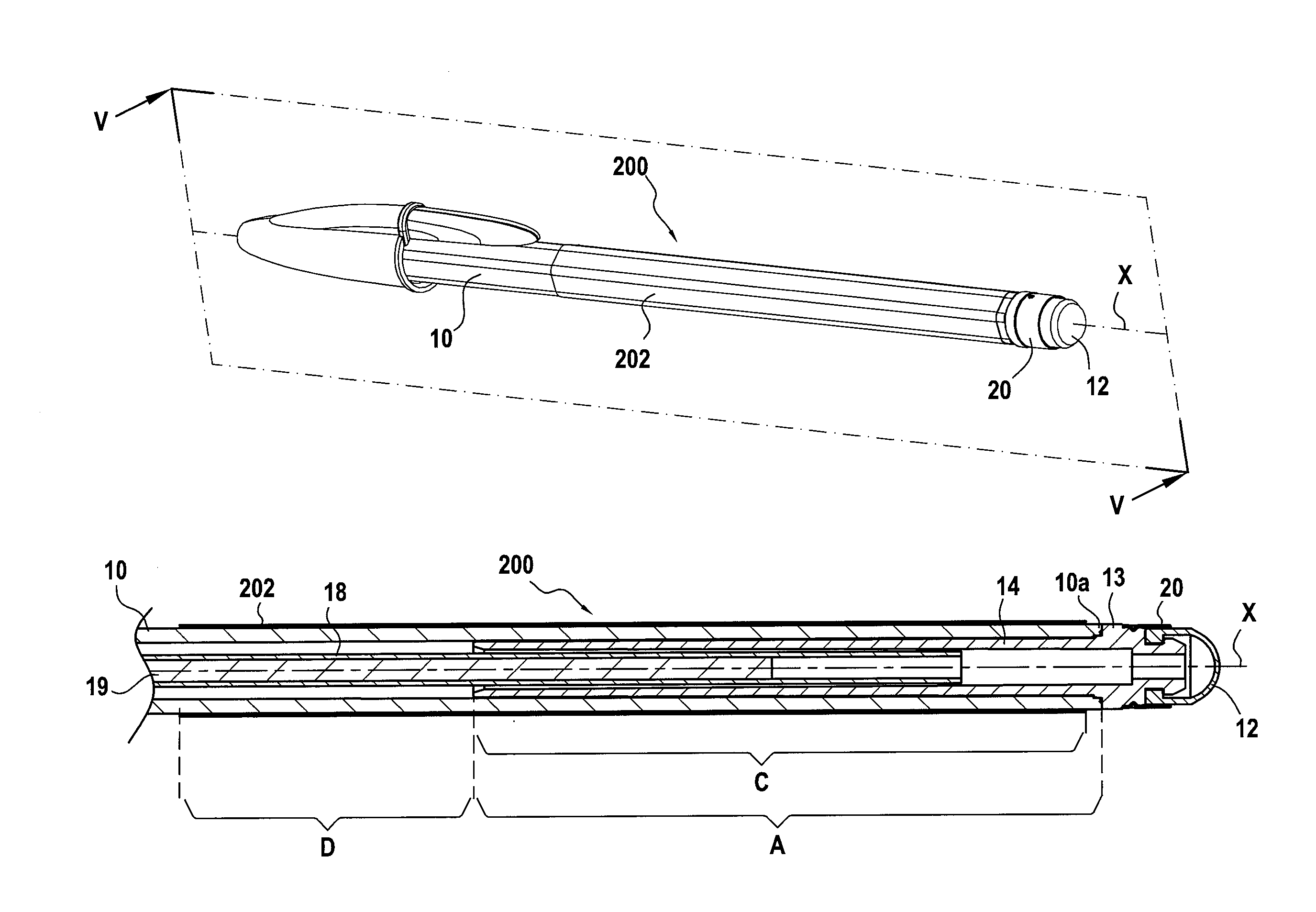 Manual device adapted for a capacitive screen