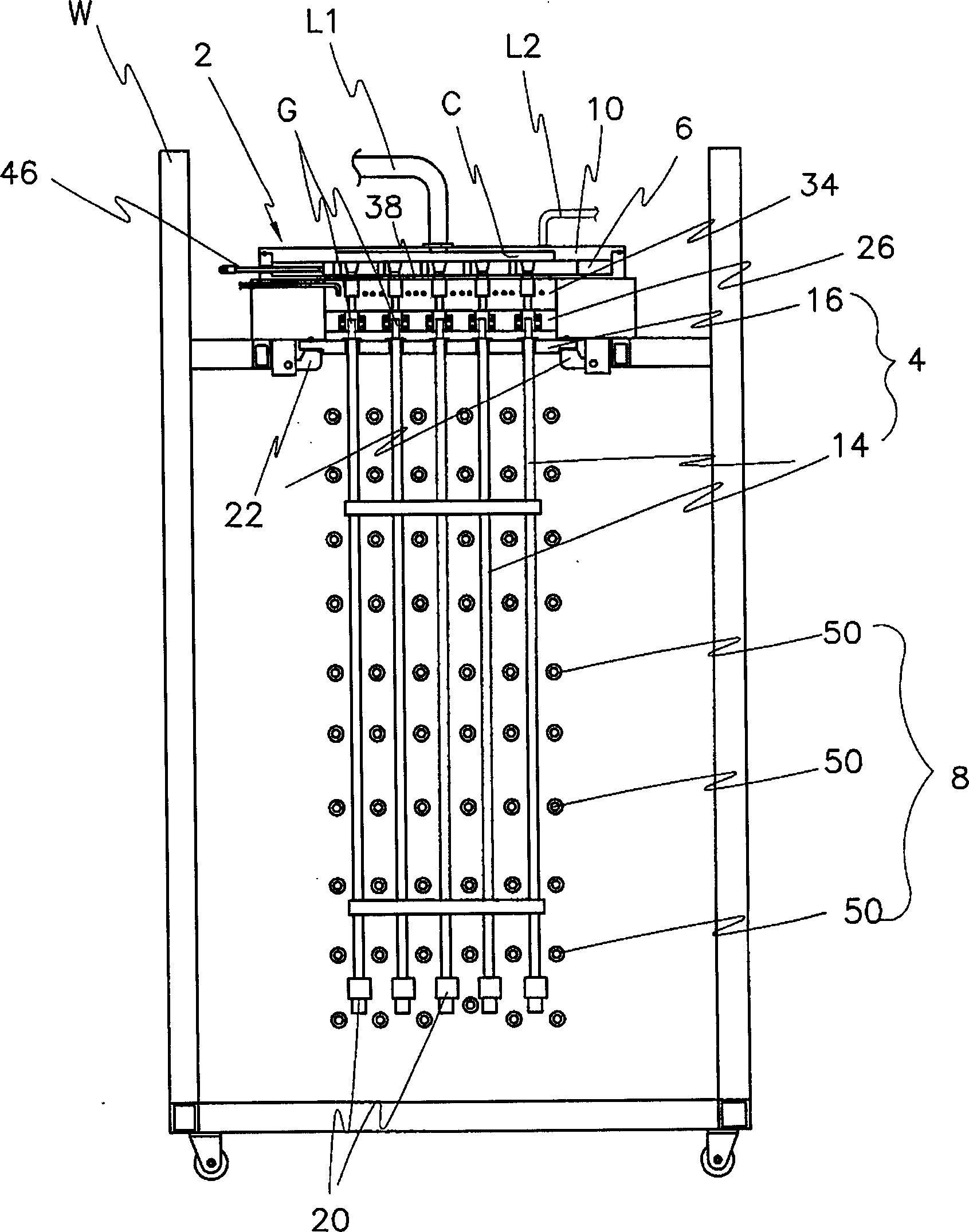 Apparatus and method for manufacturing fluorescent tubes