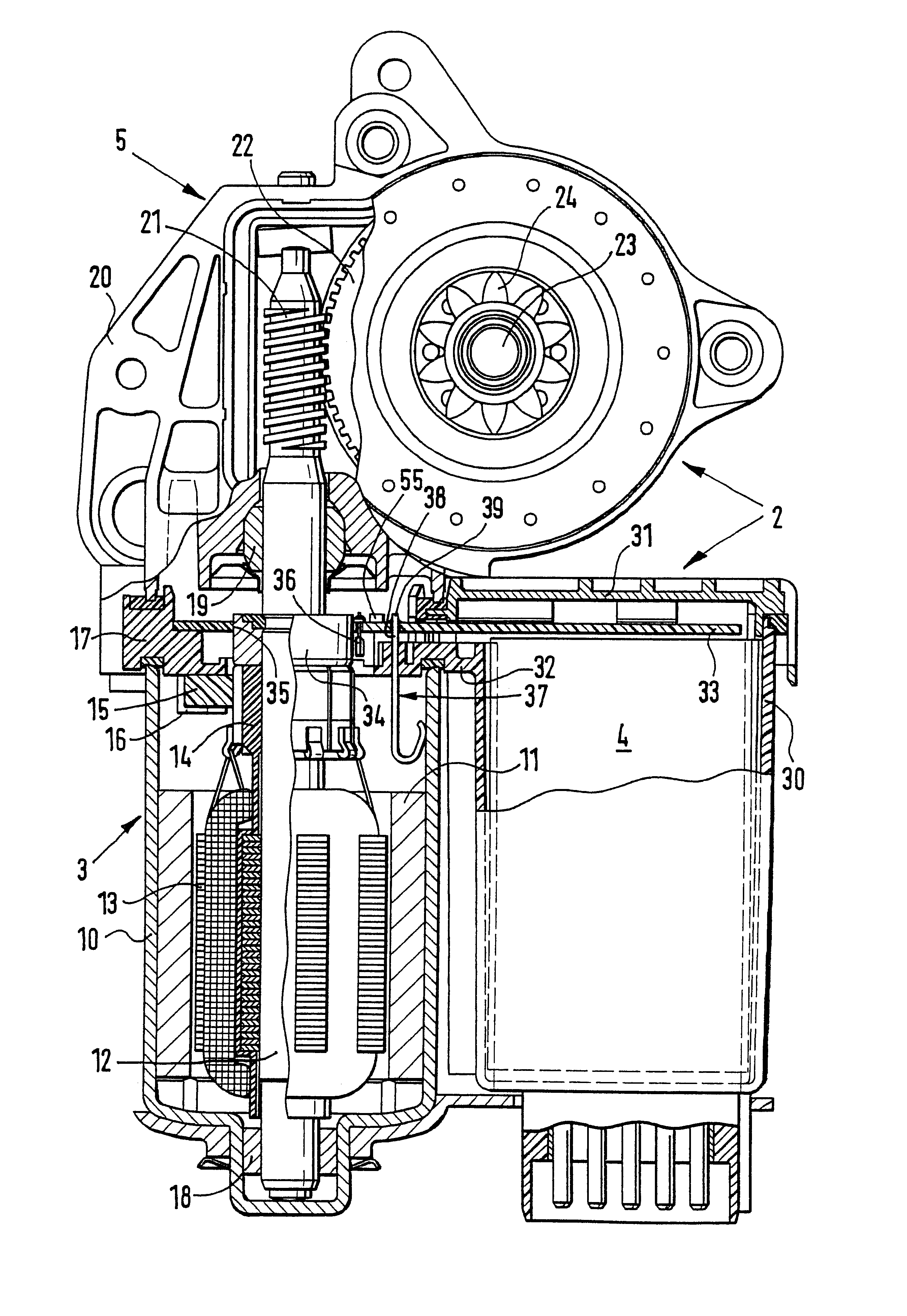 Actuating drive with an electric motor and control electronics