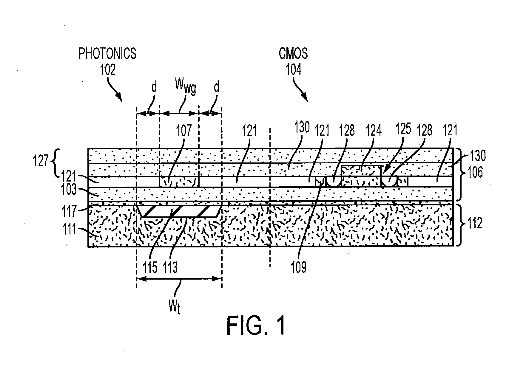 Method and structure providing optical isolation of a waveguide on a silicon-on-insulator substrate