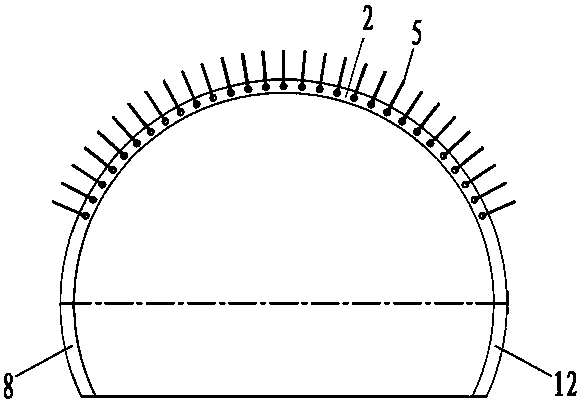 A soft rock large deformation tunnel support structure system and its construction method