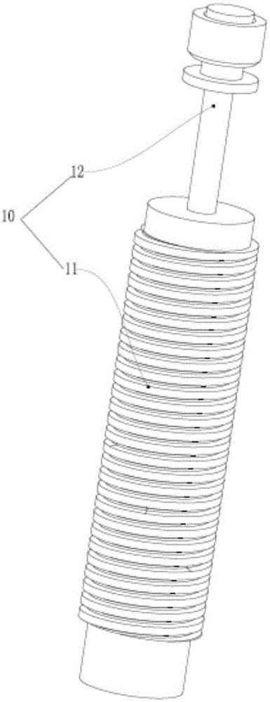 Device capable of completely detecting working performance of hydraulic buffer