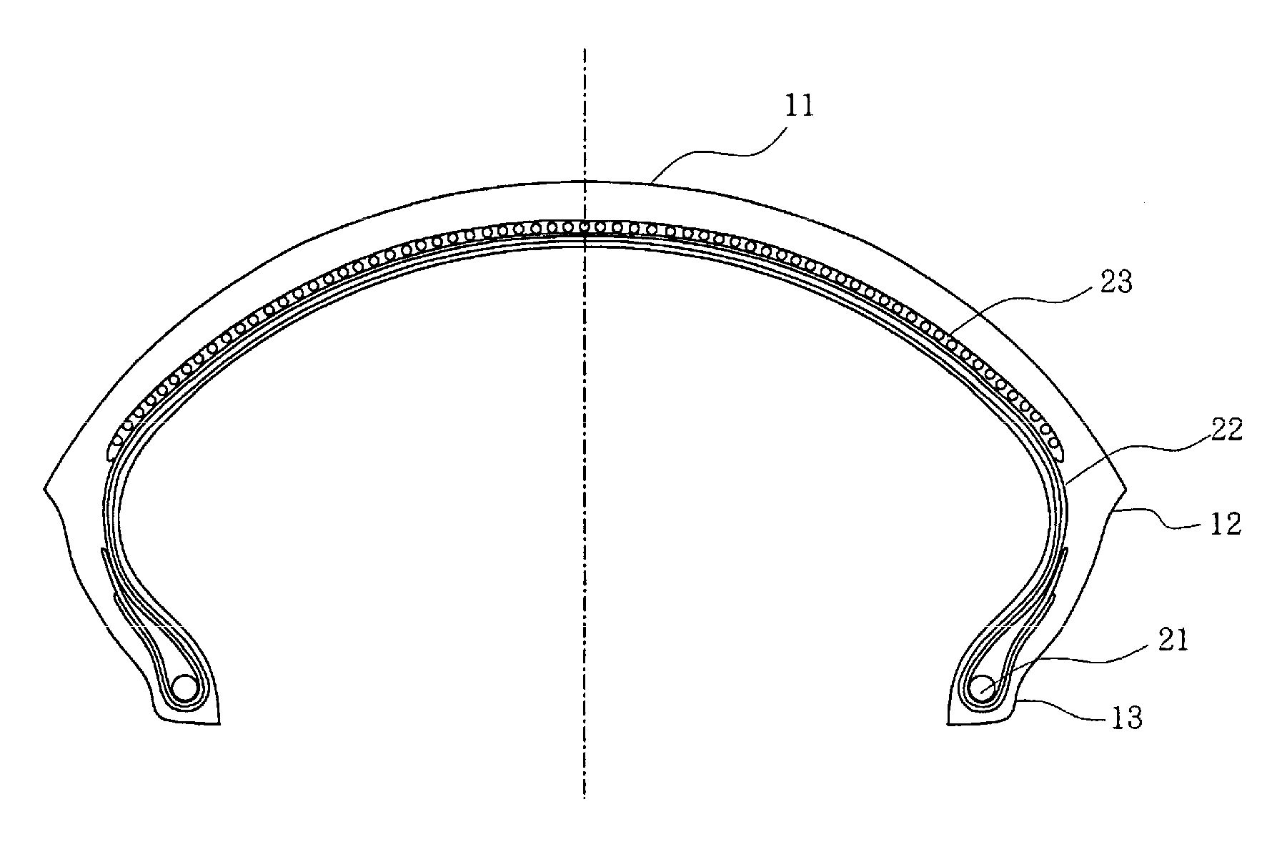 Rubber-steel cord composite and tire using the same