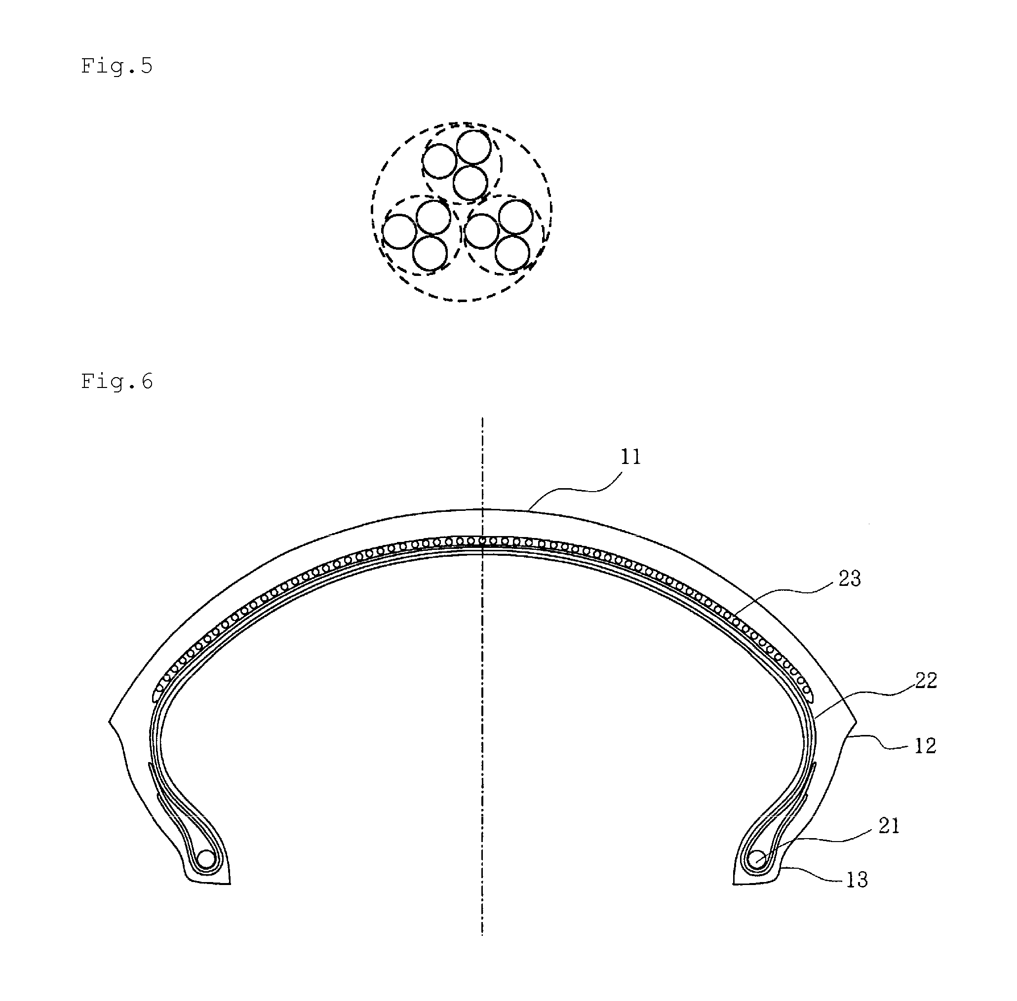 Rubber-steel cord composite and tire using the same