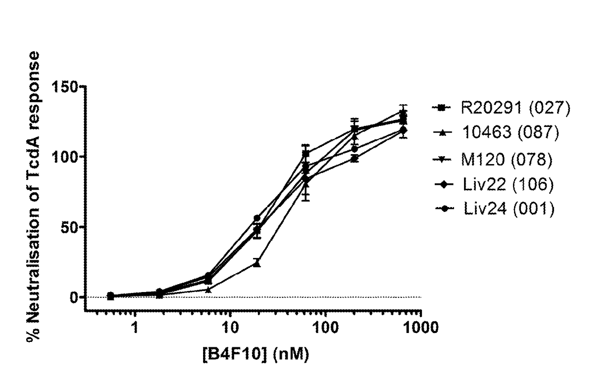 Polypeptide comprising an immunoglobulin chain variable domain which binds to clostridium difficile toxin a