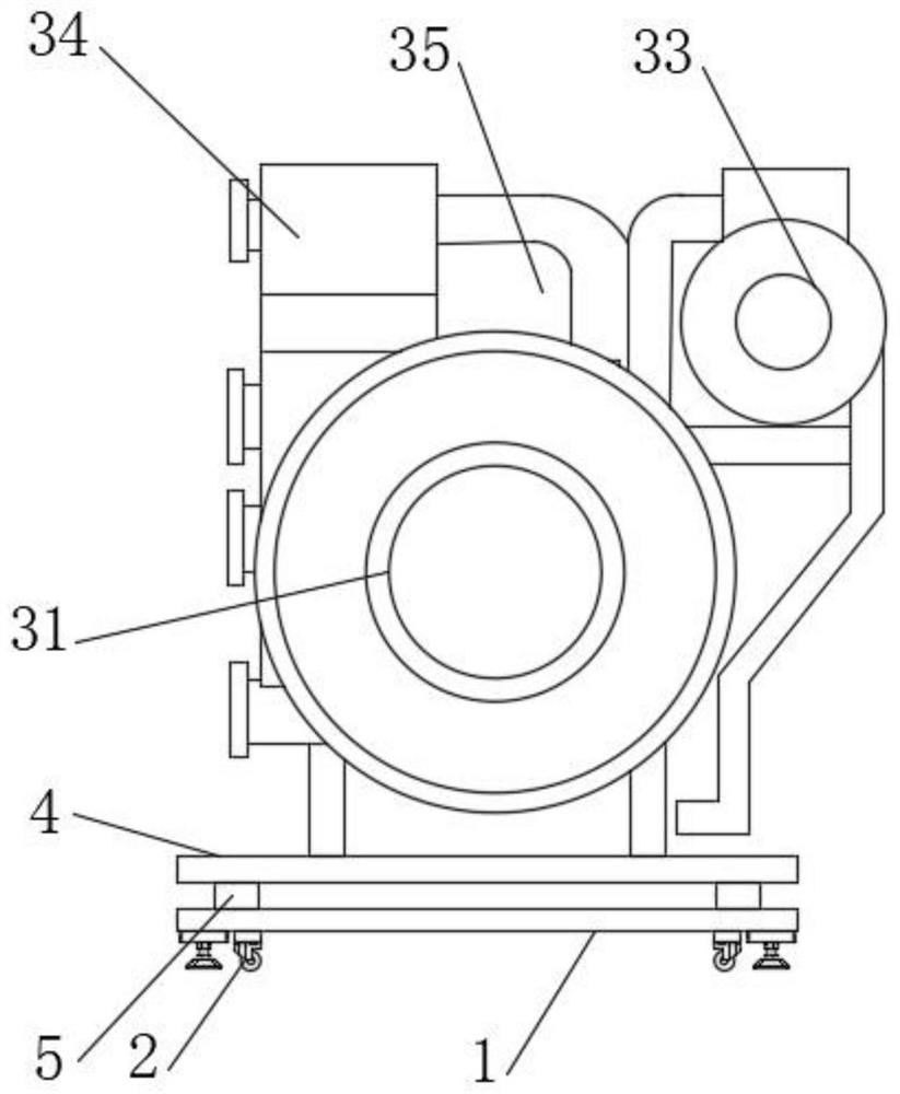 Cooling device for geothermal energy and mounting structure thereof