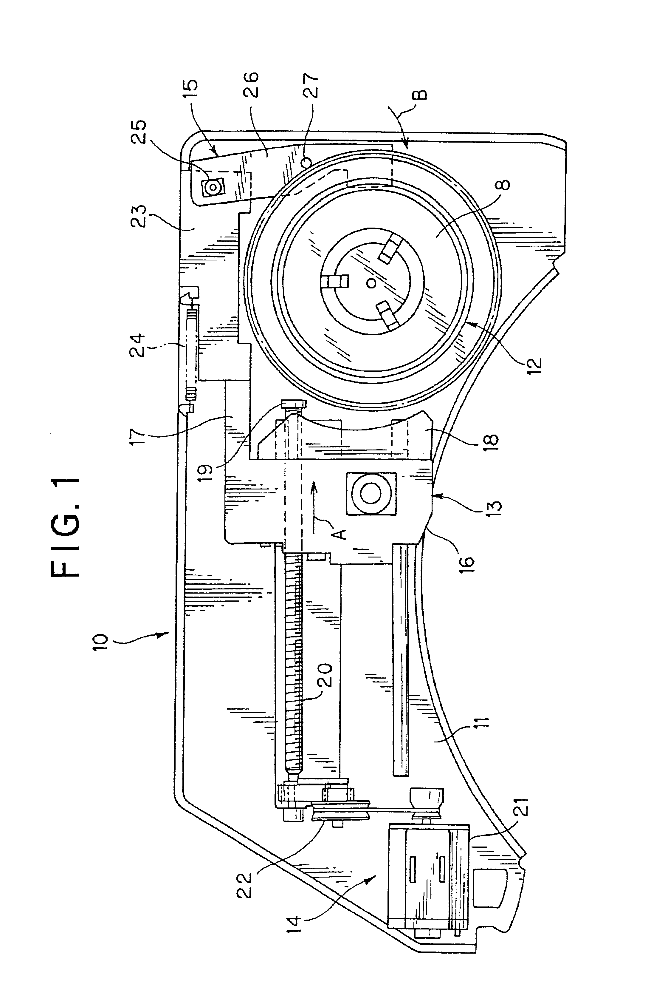 Clamp mechanism and information replay apparatus using same