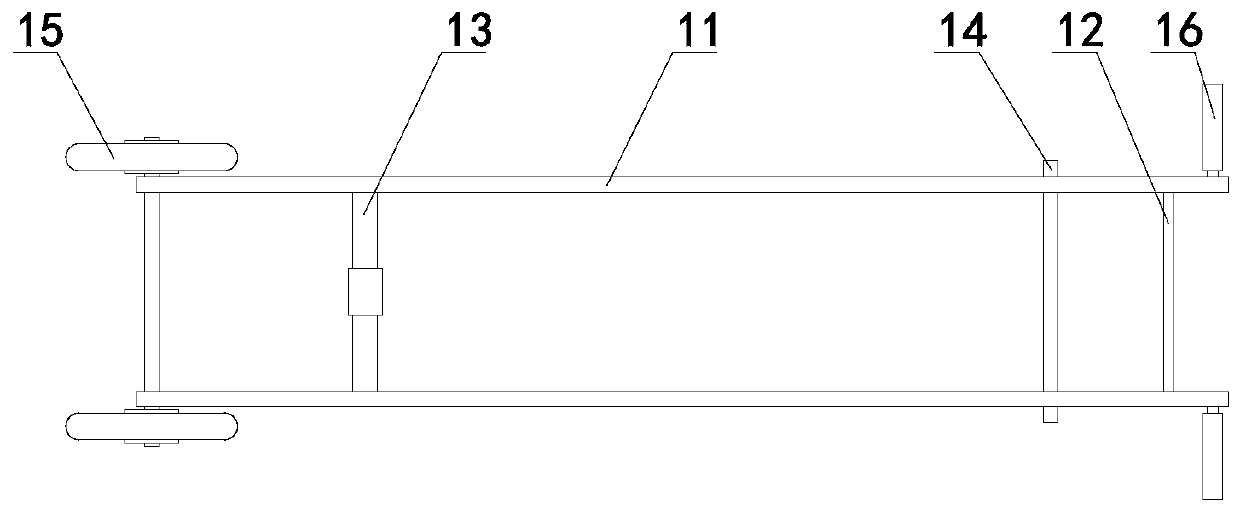 Hand-push loading and unloading container forklift