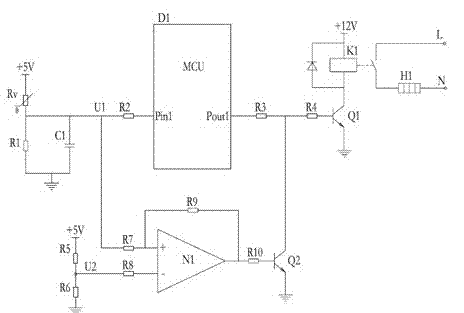 A control system and control method for a frost-free refrigerator heater