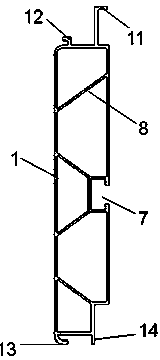 Adjustable connection structure for aluminum floor slabs and aluminum wall plates