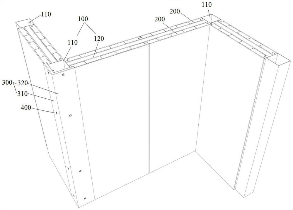 Fabricated building wall system and mounting method