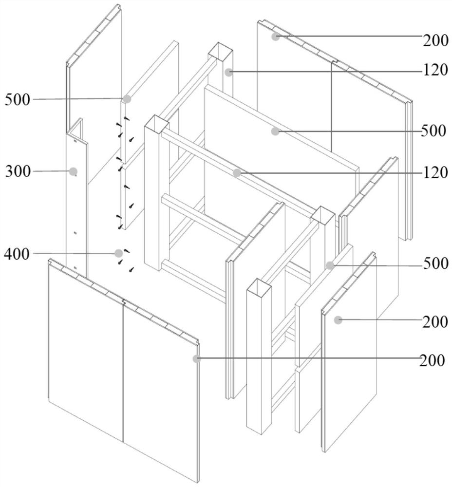 Fabricated building wall system and mounting method