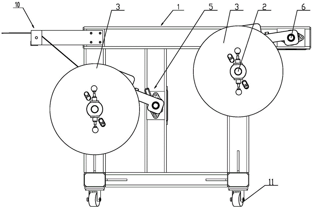 A constant tension pay-off stand