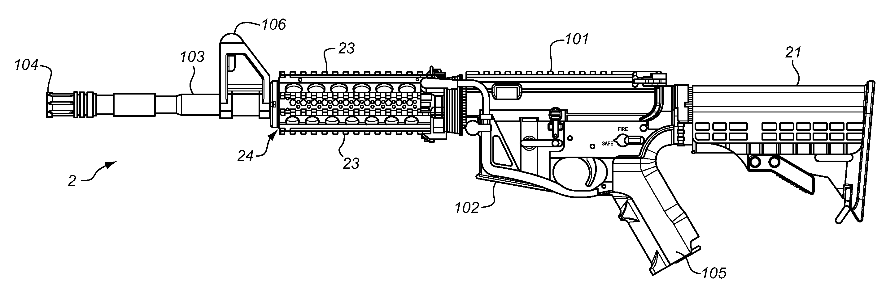 Communication and control of accessories mounted on the powered rail of a weapon