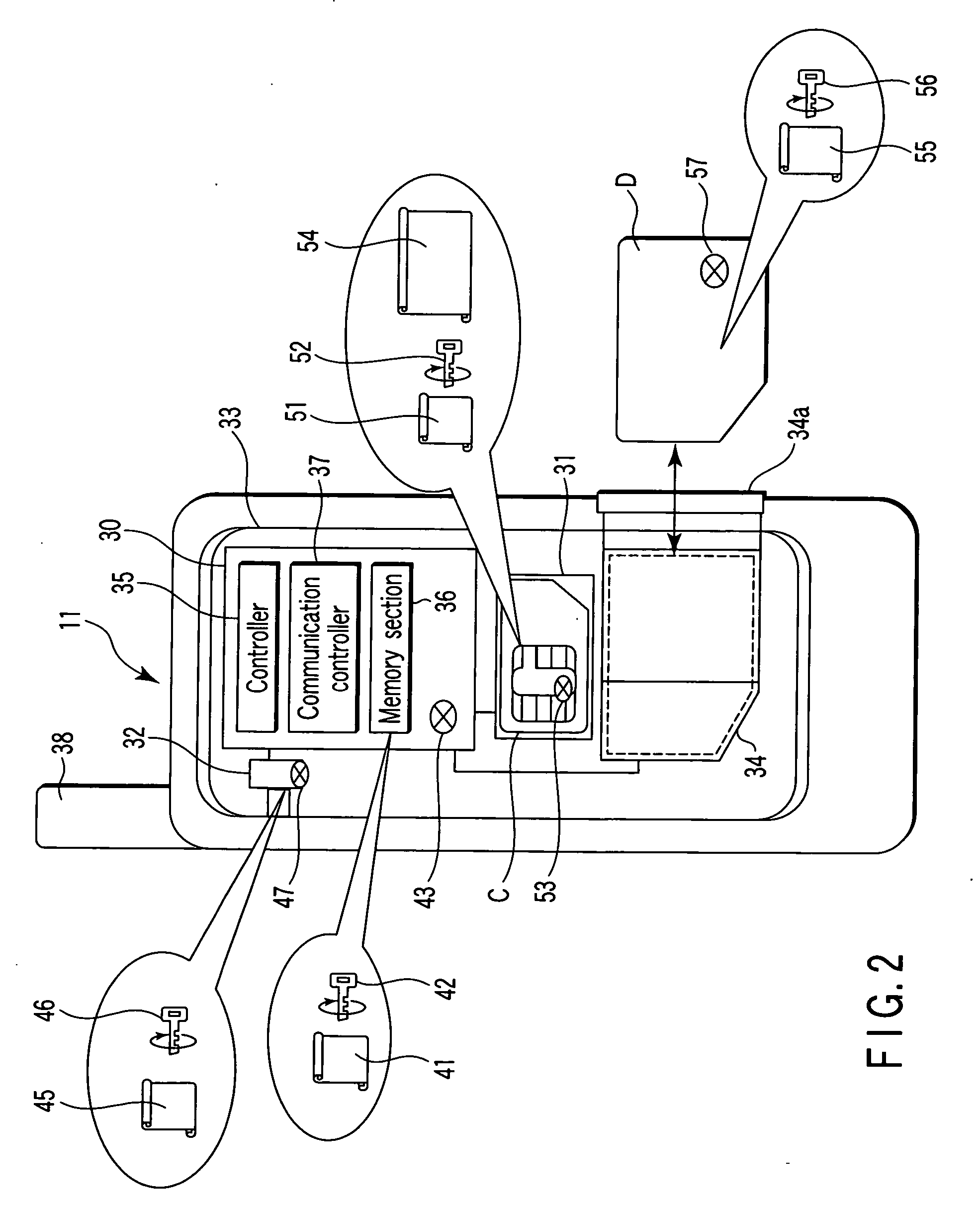 Electronic device mounted on terminal equipment