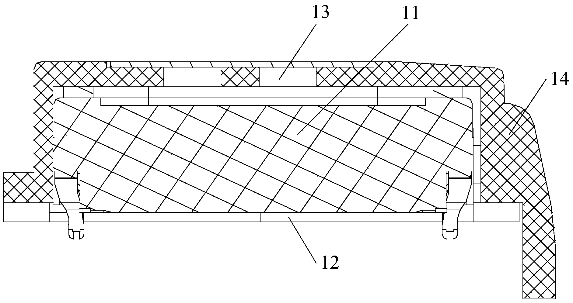 Horn seal structure and processing method thereof