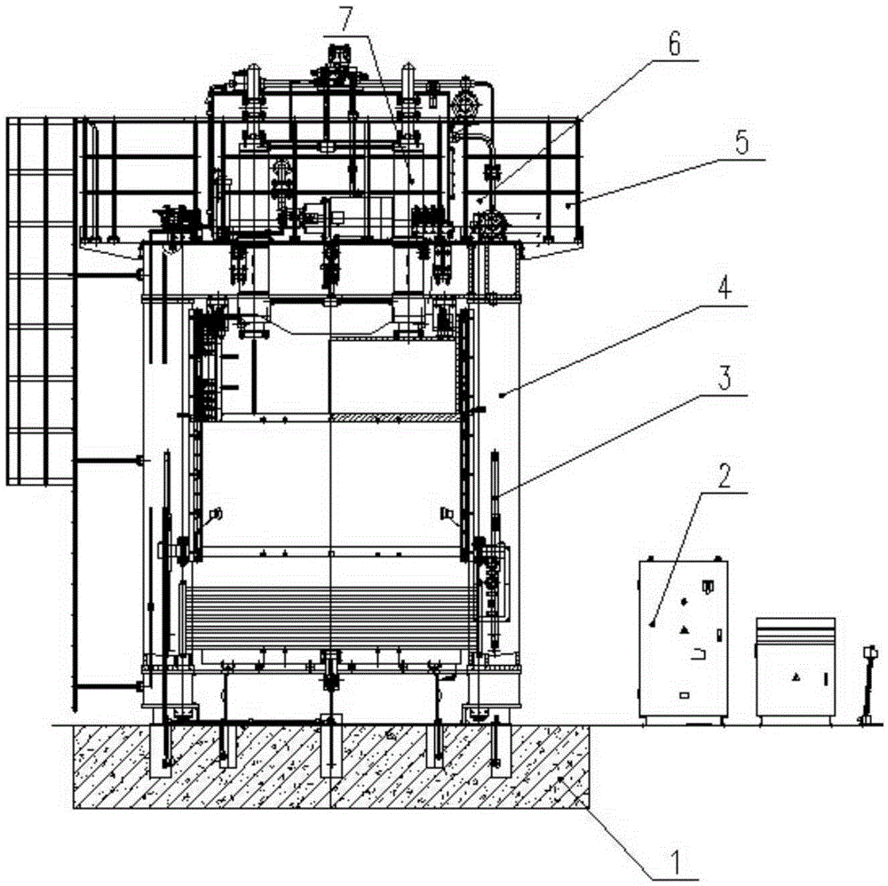 Method for using safe frame type hydraulic press