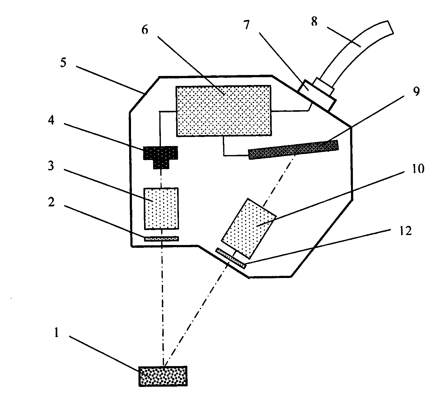 Embedded laser displacement sensor and normalization processing method thereof