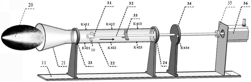 Method for evaluating high-temperature gas scouring resistance of titanium-aluminum-based alloy