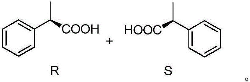 A method for electrochemically synthesizing optically active 2-phenylpropionic acid