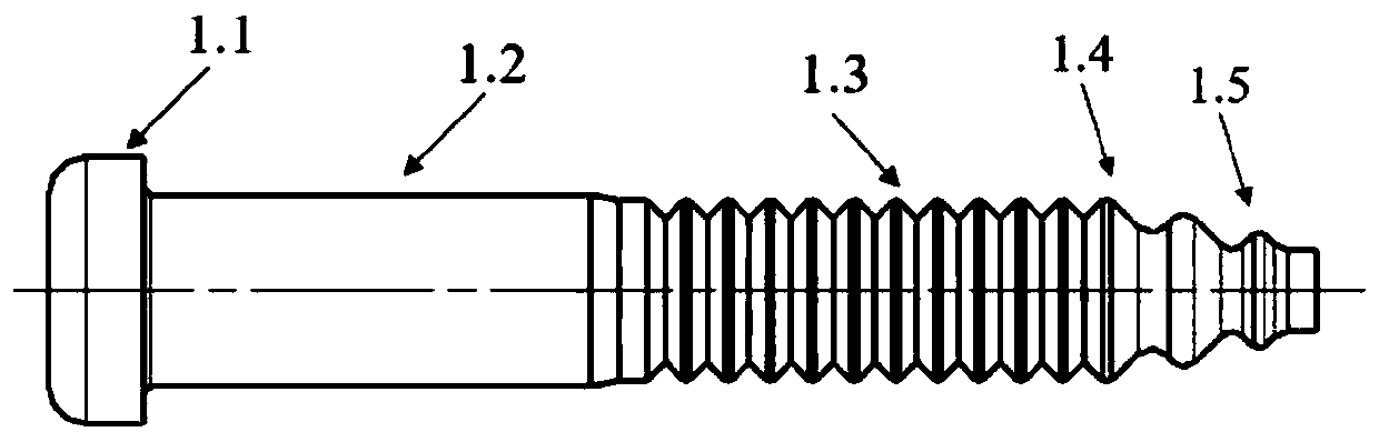 Acorn-shaped ring groove single-face fastening part and mounting method thereof