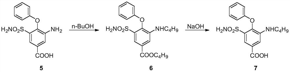 Synthesis method of intermediate of bumetanib