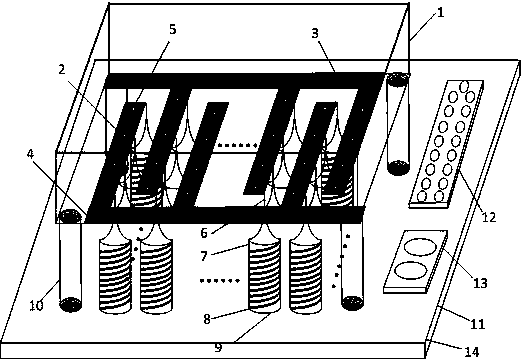 Method and device for cell programmed layout seeding for cell impedance detection research