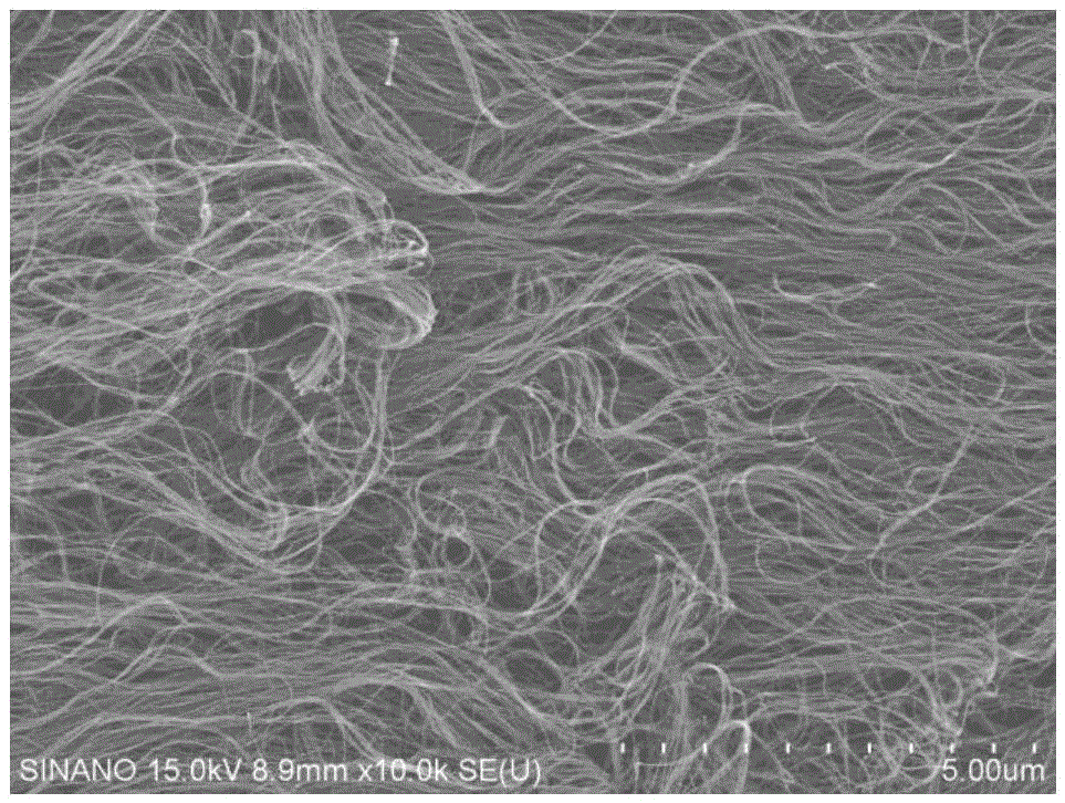 A highly oriented and high-strength array-stretched carbon nanotube film and its preparation method