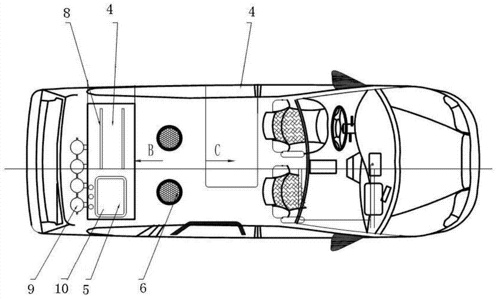 A kind of calibration calibration car and its calibration calibration method