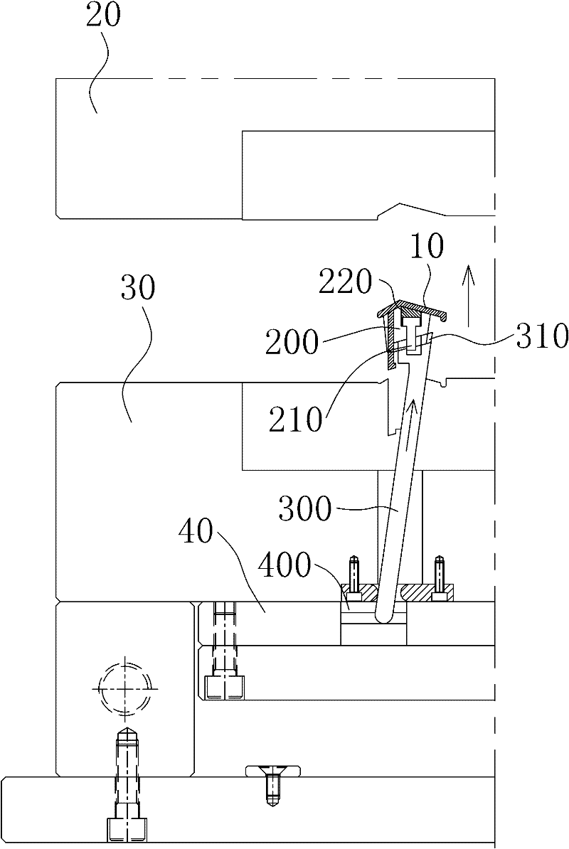 Two-section angle pin