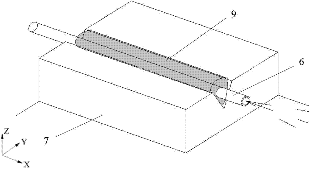 Optical fiber fixing device coupled with high-power semiconductor laser
