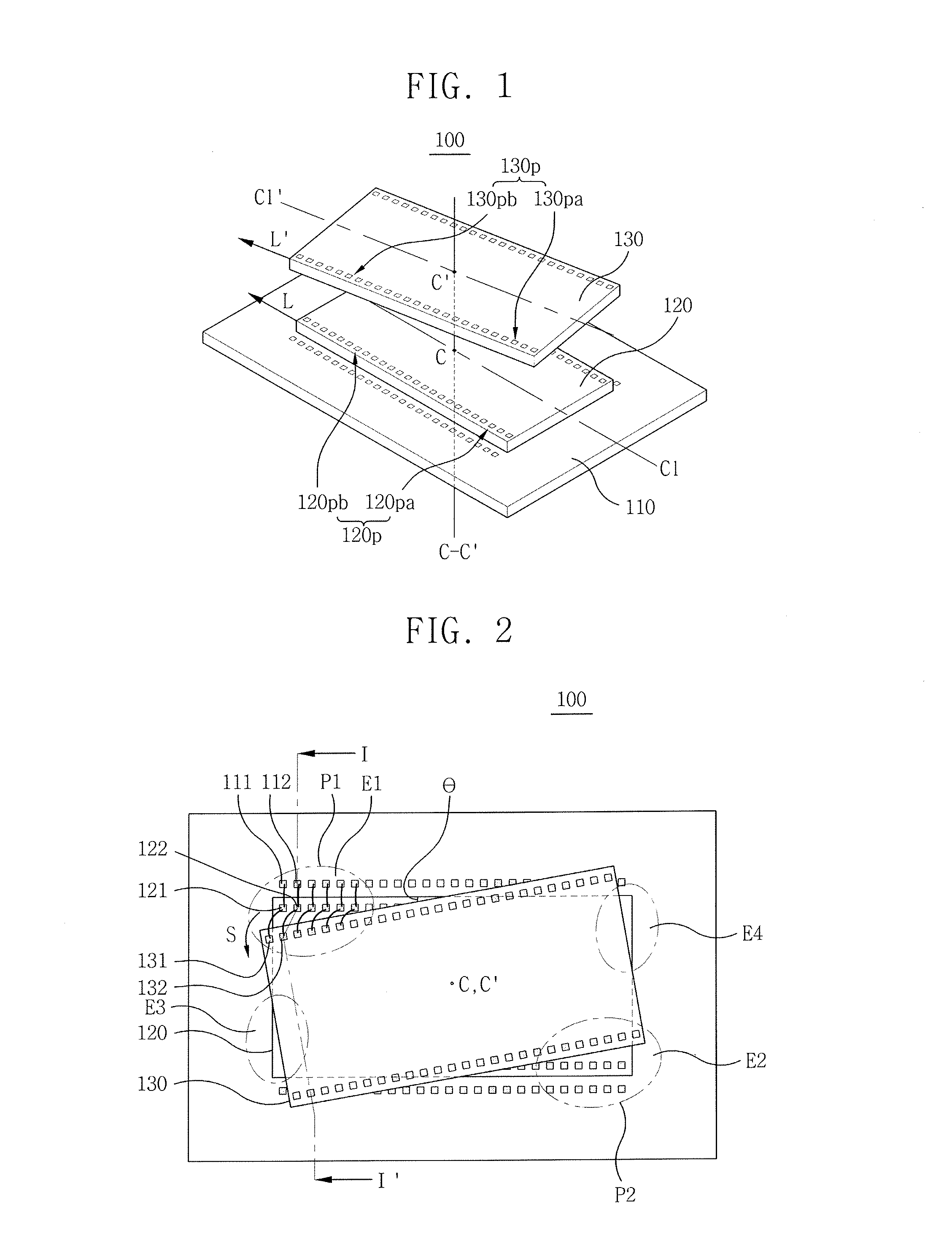 Semiconductor package having a stacked structure