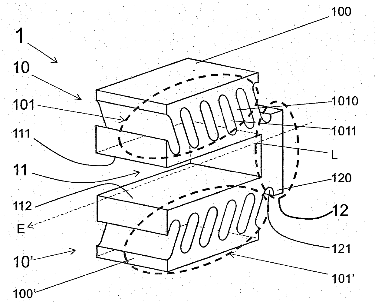 Preloading device for force measuring device