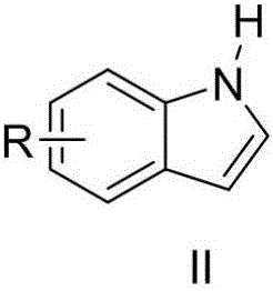 Method for synthesizing 2-triisopropyl silicon substrate acetylene indoles compound