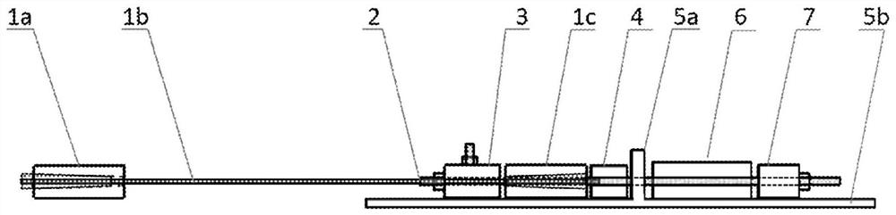 Pre-clamping device of clamping piece type anchorage device for FRP