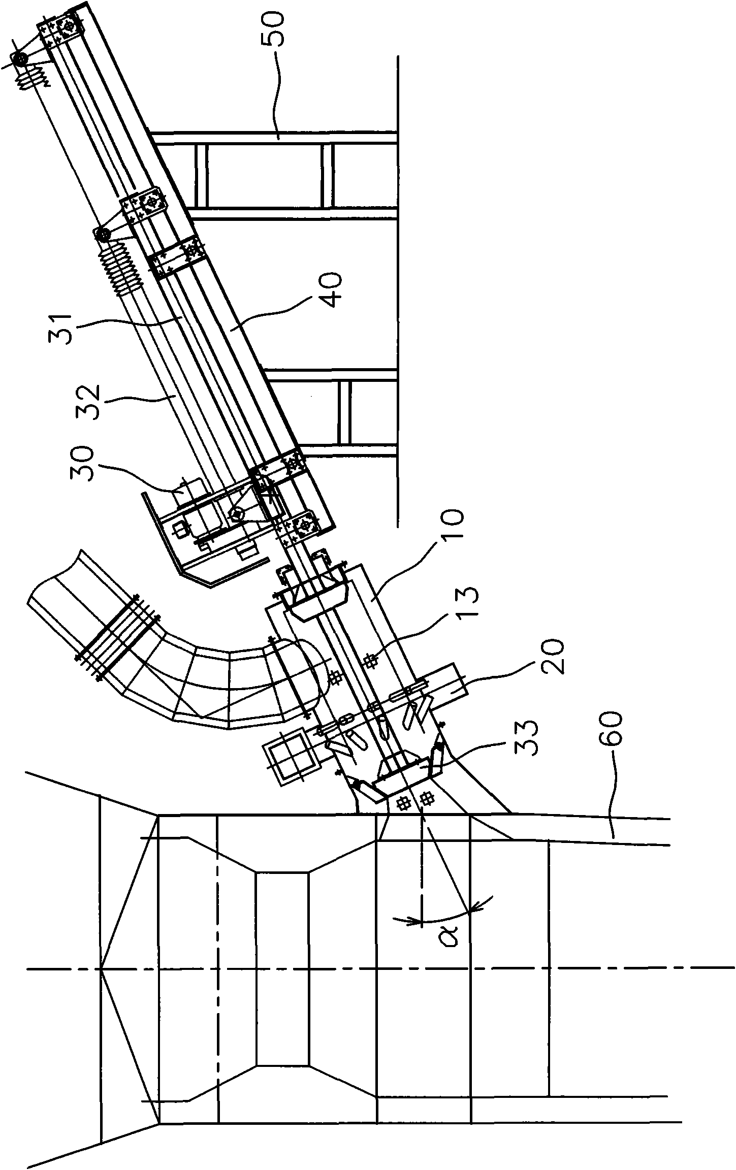 Diluting and cooling device